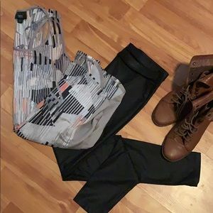 Racer back see through top with coral colors!